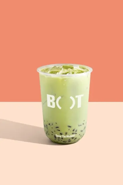 Boba Brown Sugar Red Bean Matcha Latte